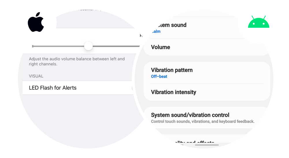 How to add sound and vibration alerts on apple and android