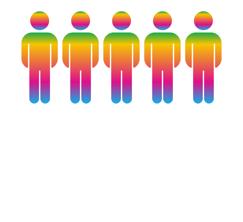 Infograph of 10 people with 5 filled in